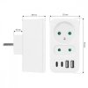 Rozdzielacz na 2 gniazda MCE249 F/W  2x USB-A 2x USB-C